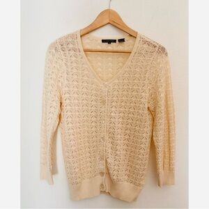 JEANNE PIERRE Women's Cream Cardigan